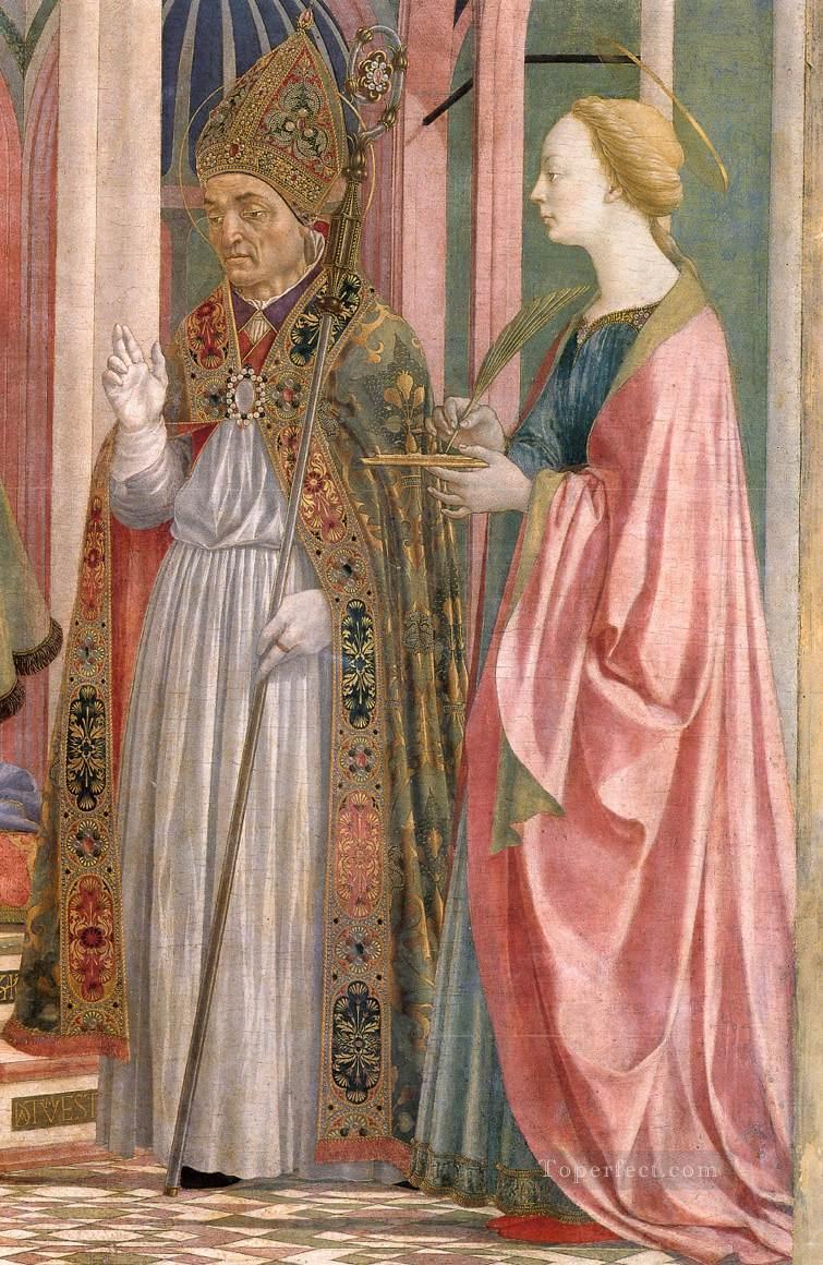 La Virgen y el Niño con los Santos4 Renacimiento Domenico Veneziano Pintura al óleo